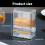 Elegant Clear Toothpick Box with Unique Knob Transparent Tooth 3