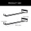 4 Pieces Under Cabinet Wine Glass Hanger Sturdy Iron 3