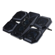 Quiet Cooling Pad Laptop Cooling Pad with 6 Cooling Fans 2 USB
