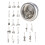 21PCS Crochet Locking Stitching Marker Charm Cardigan Shawl 1