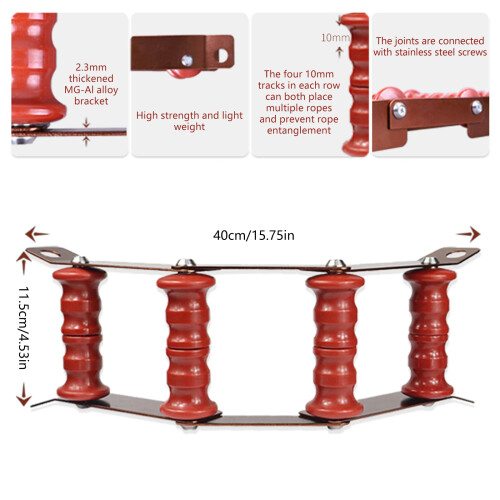 Rolling Rope Anchors Guard Roller Rock Climbing Rope Edges 2