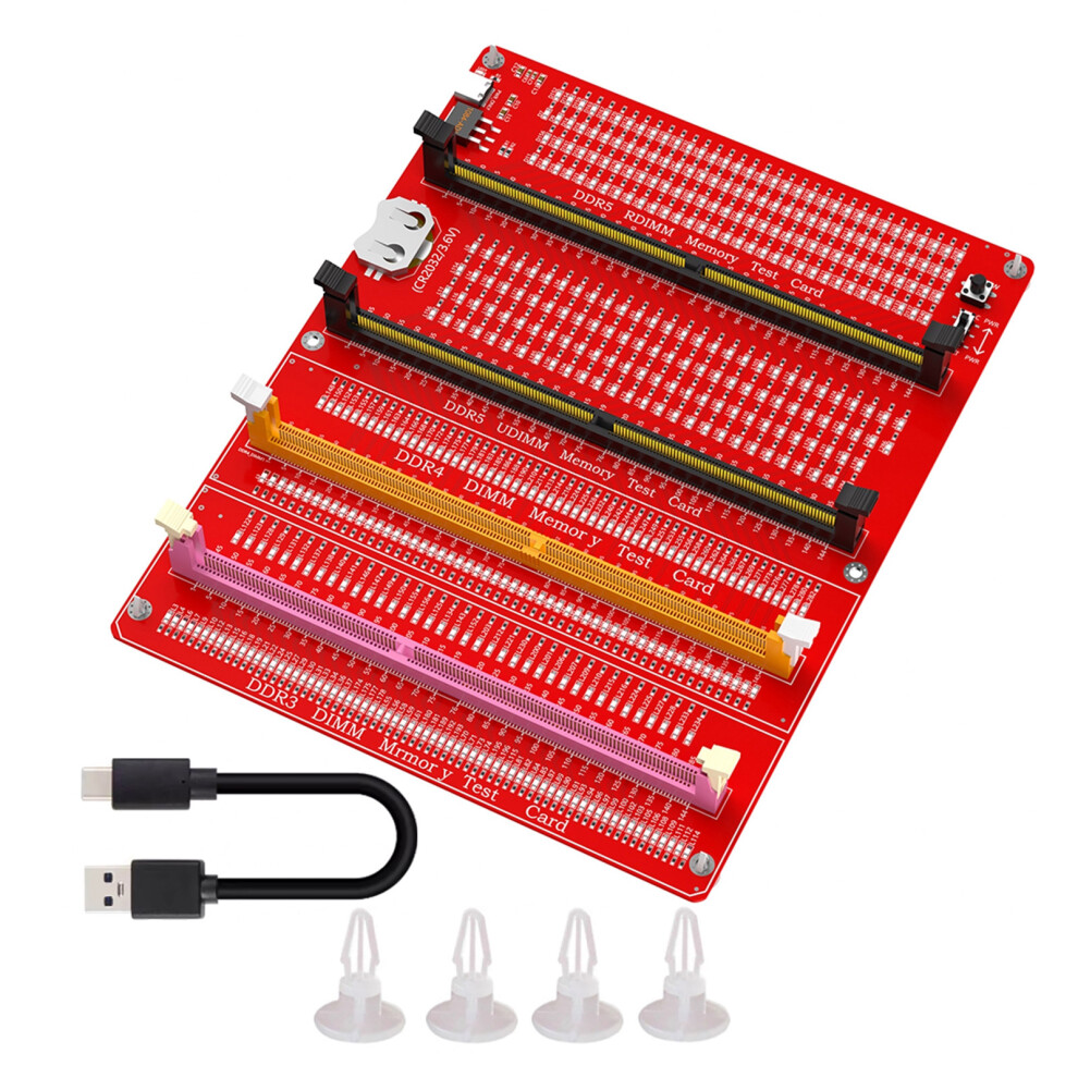 Memory Tester Ddr3/Ddr4/Ddr5 Rdimm/Udimm Memory Tester With Led 7627000095459