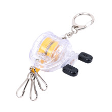 Fishing Reel Keychain Telescopic Buckle with Retractable Wire