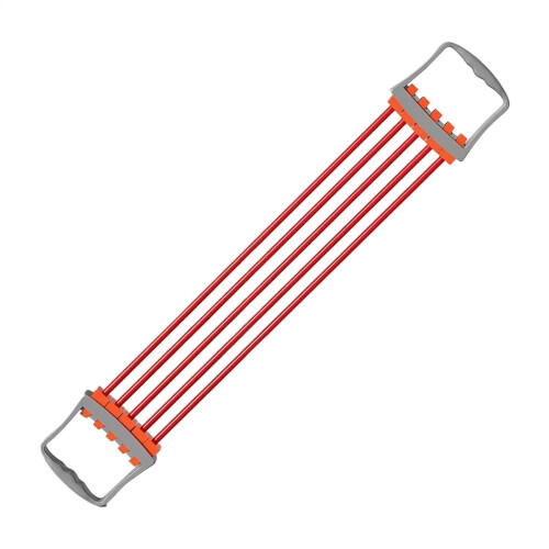 Resistance Ropes for Training - 5 Spring Adjustable Elastic Bands for Arm Exercise, Ergonomic Strength Training, Red