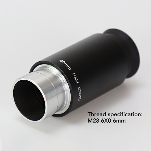 Oculaire PL40mm 1,25 po revêtu vert à 4 éléments 2