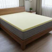 (Without Cover, Small Double) Memory Foam Mattress Topper – 1"–4" Thick, Soft, Supportive, UK Made & Fire Safe