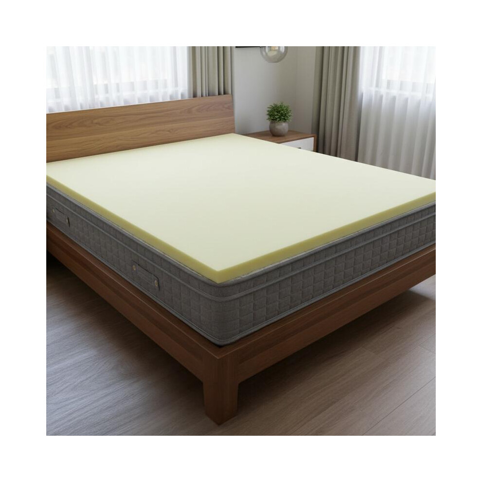 (Without Cover, King) Memory Foam Mattress Topper â 1"â4" Thick, Soft, Supportive, UK Made & Fire Safe-image-OPC-PKFDD6C-NEW