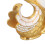 SwanBaseForkHolderSet 6F 13.8x13.3cm Gold Weiß 11