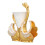 SwanBaseForkHolderSet 6F 13.8x13.3cm Gold Weiß 12