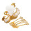 SwanBaseForkHolderSet 6F 13.8x13.3cm Gold Weiß 3