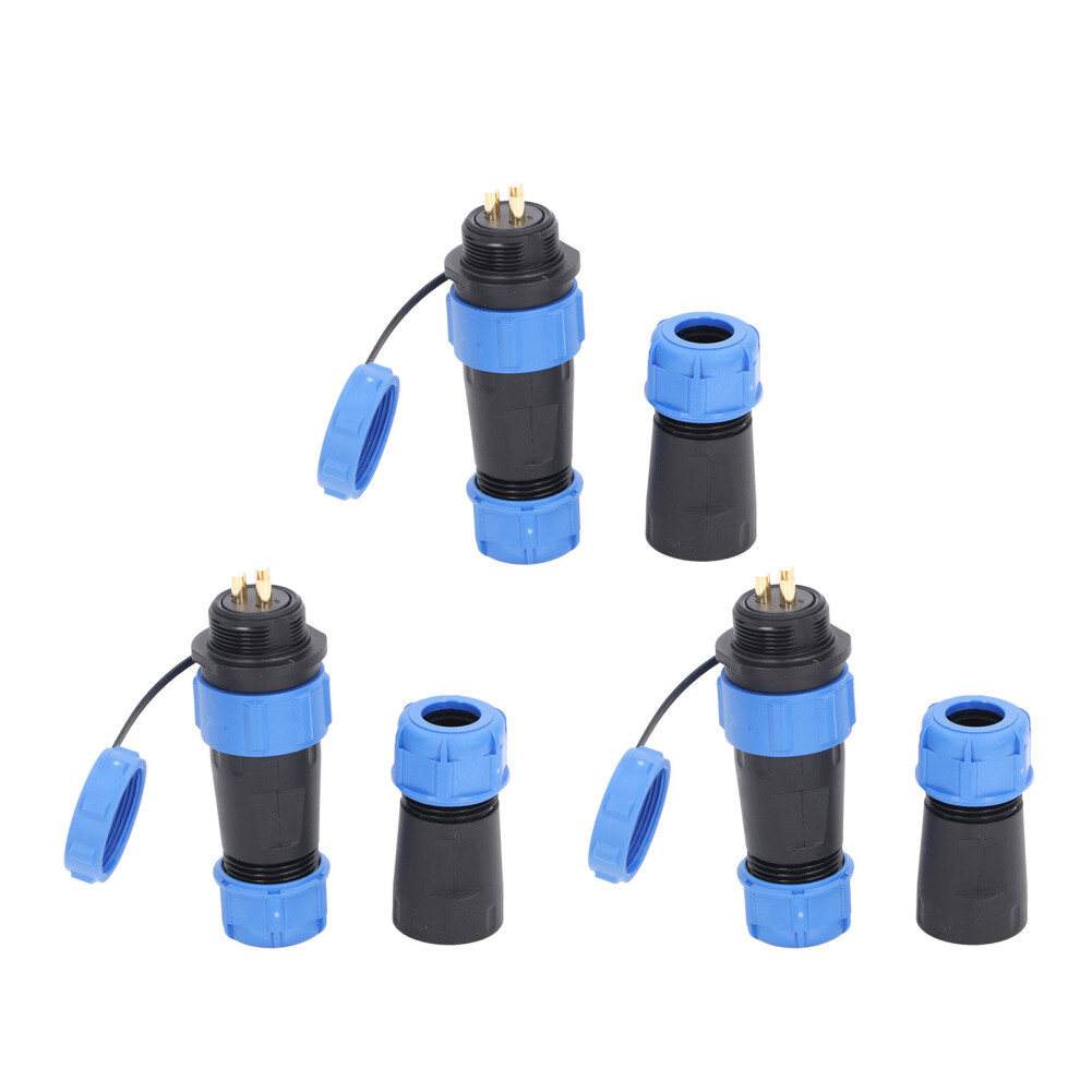 80A Aviation Connector Plug Socket Set Ip68 Waterproof 3 Pin 500V 8741349046992