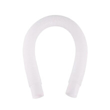 Portable Swimming Pool Surface Skimmer with Hose Adapter, Lightweight Durable Plastic, Adjustable Design, White