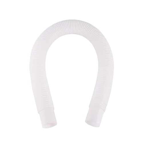 Portable Swimming Pool Surface Skimmer with Hose Adapter, Lightweight Durable Plastic, Adjustable Design, White