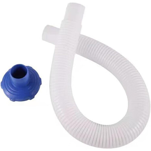 Portable Swimming Pool Surface Skimmer with Hose Adapter, Lightweight Durable Plastic, Adjustable Design, White 1