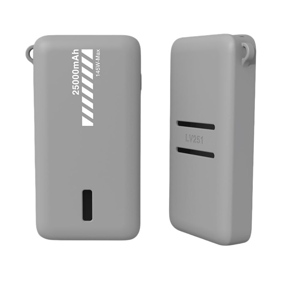 Protective Case For Ugreen 25000Mah 145W Power Bank, Silicone Dustproof Cover With Cable Storage, Shockproof Sleeve - Grey 6447073624537