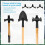 3pcs Tool Hooks,Double-Head Design Garden Storage Shed Hanger 13
