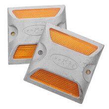 Driveway Reflectors 2pcs Safety Warning Sign Reflective Road Markers High Visibility Durable Easy Installation