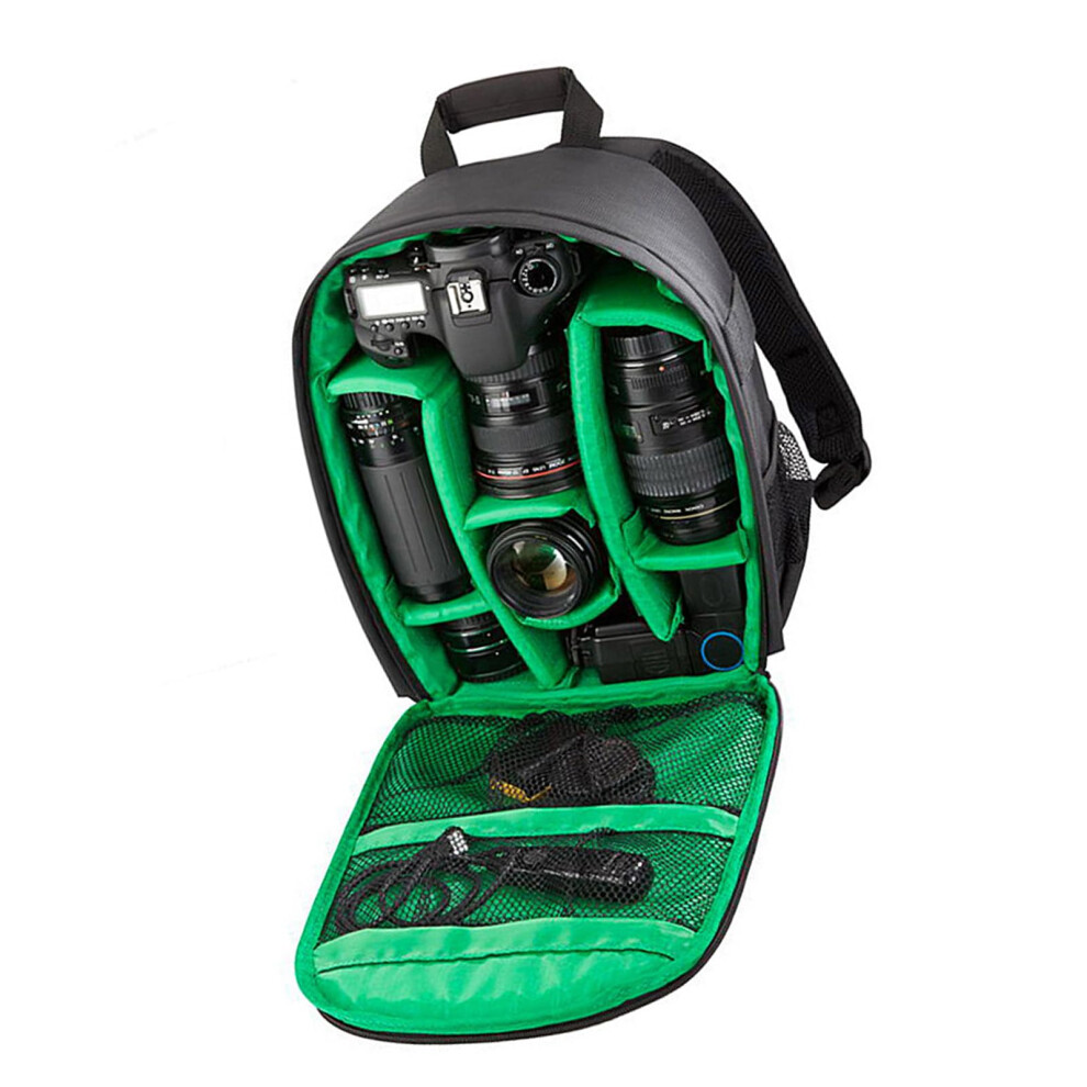 Dslr Backpack For Video And Photography - Multifunctional Lightweight Camera Bag Case For Dslr Lens - Outdoor Travel Green 9016109803207