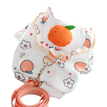 Ropa para cachorros pequeños naranja XL con cuerda de arnés