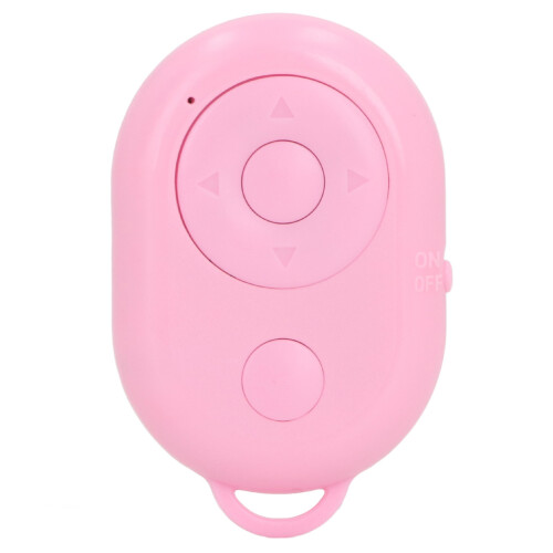 Pink Bluetooth Remote Control Selfie Clicker, 10m, USB-C Charge 1