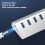 USB 3.0 7-in-1 Aluminium-Dockingstation für Notebook-Computer 10
