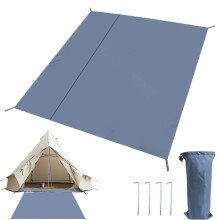 Tent Floor Mats, Waterproof Oxford Camping Tent Mat 8x10 Feet, Tear-Resistant with Storage Bag for Patio, Hiking, Garden