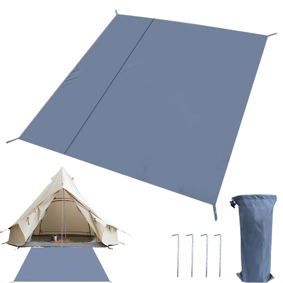 Tent Floor Mats, Waterproof Oxford Camping Tent Mat 8x10 Feet, Tear-Resistant with Storage Bag for Patio, Hiking, Garden-image-OPC-PKFDFH2-NEW