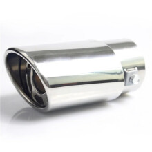 Vent Exhaust Hose Universal Stainless Steel Exhaust Pipe Tip Tail Muffler Cover for Fiat, 2.5 Inch Diameter, Car Styling Accessory