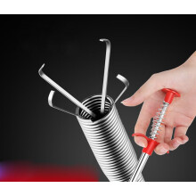 Drain Unblocker Toilet Plunger Pack of Two, 3m Long Stainless Steel Spring, Flexible and Sturdy Design for Easy Clearing