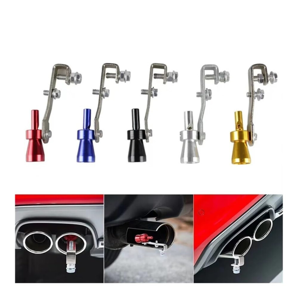 End Tailpipe Exhaust Whistle Simulator - Universal Turbine Sound Muffler For Cars, Sizes S/M/L/Xl, Color Model Xl Red 6447073625336