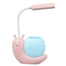 Cartoon-LED-Schreibtischlampe Rosa Wiederaufladbar Augenfreundlich