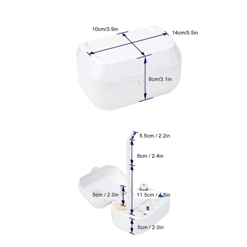 Avvolgibobina automatico 3 batterie AA, 10148 cm, Bianco 1