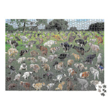 1000 Piece Puzzle, 101 Pooping Puppies Puzzle, Dogs Pooping Puzzle, Funny Holiday Christmas