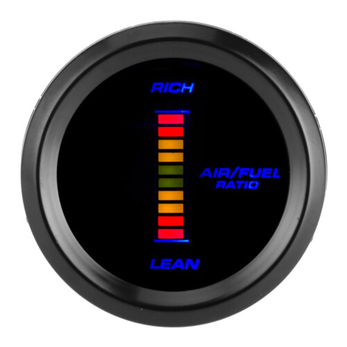 Universal Air Fuel Ratio Gauge Blue LED Indicator