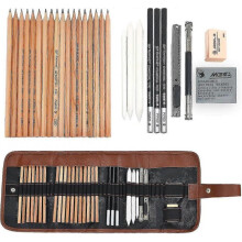 Sketch Pencil Set, Sketch Pens 29 Pieces Artist Art Kit for Sketches, Drawing Grafitti with Charcoal