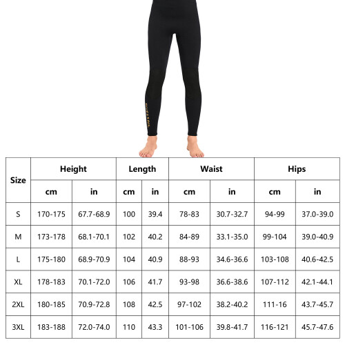 3mm Neoprene Wetsuit Pants Men Surfing Pants Keep 1