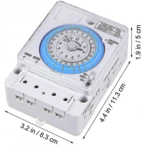 Mechanical Timer, 12vac/ Dc Time Control Switch Kitchen Timer Portable Precise Timer Time Control Switch for Outdoor 2