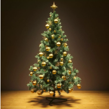 Zaprix CHRISTMAS TREE WITH STAND BUSHY ARTIFICIAL XMAS TREE 7FT/210cm