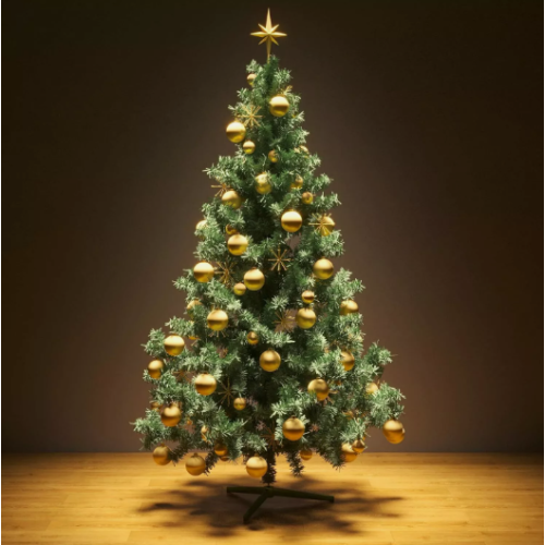 Zaprix CHRISTMAS TREE WITH STAND BUSHY ARTIFICIAL XMAS TREE 7FT/210cm