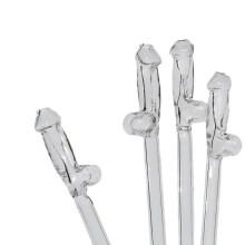 Reusable Glass Drinking Straw Creative Design Oil Lamp Of Glass Straws Drink Straws High Borosilicate Straws