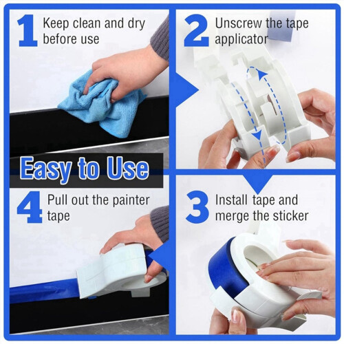 Manual Caulking Tool with Tape Compact Design, for Outdoor Use 2