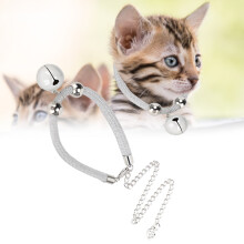 Modisches verstellbares Haustier-Halsband mit Glöckchen für Katzen und Hunde