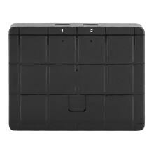 2-Port USB-Switcher Schwarz ABS für Drucker, Scanner, Maus & HDD