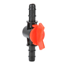 2 Stück 10mm Aquarium Fischtank Wasserflussregler Ventil - Rot/Schwarz