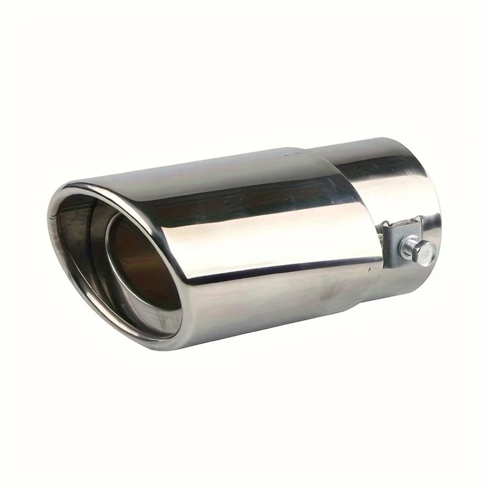 Vent Hose Automobile Exhaust Pipe Sleeve Muffler Tip Silencing Stainless Steel 2.5 Inch Compatible Exhaust Hose Silver 6038364346285