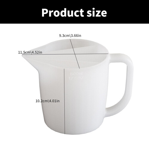 Multipurpose Sturdy Silicone Resin Mixing Cup with Handle Grips 2