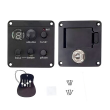 Acoustic Guitar Pickup with Tuner 2-Bands EQ Tuner Active Guitar