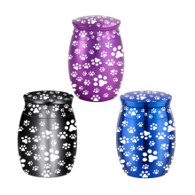 Paws Print Pet Urn for Dogs Cats Ashes Pet Memorial Keepsakes