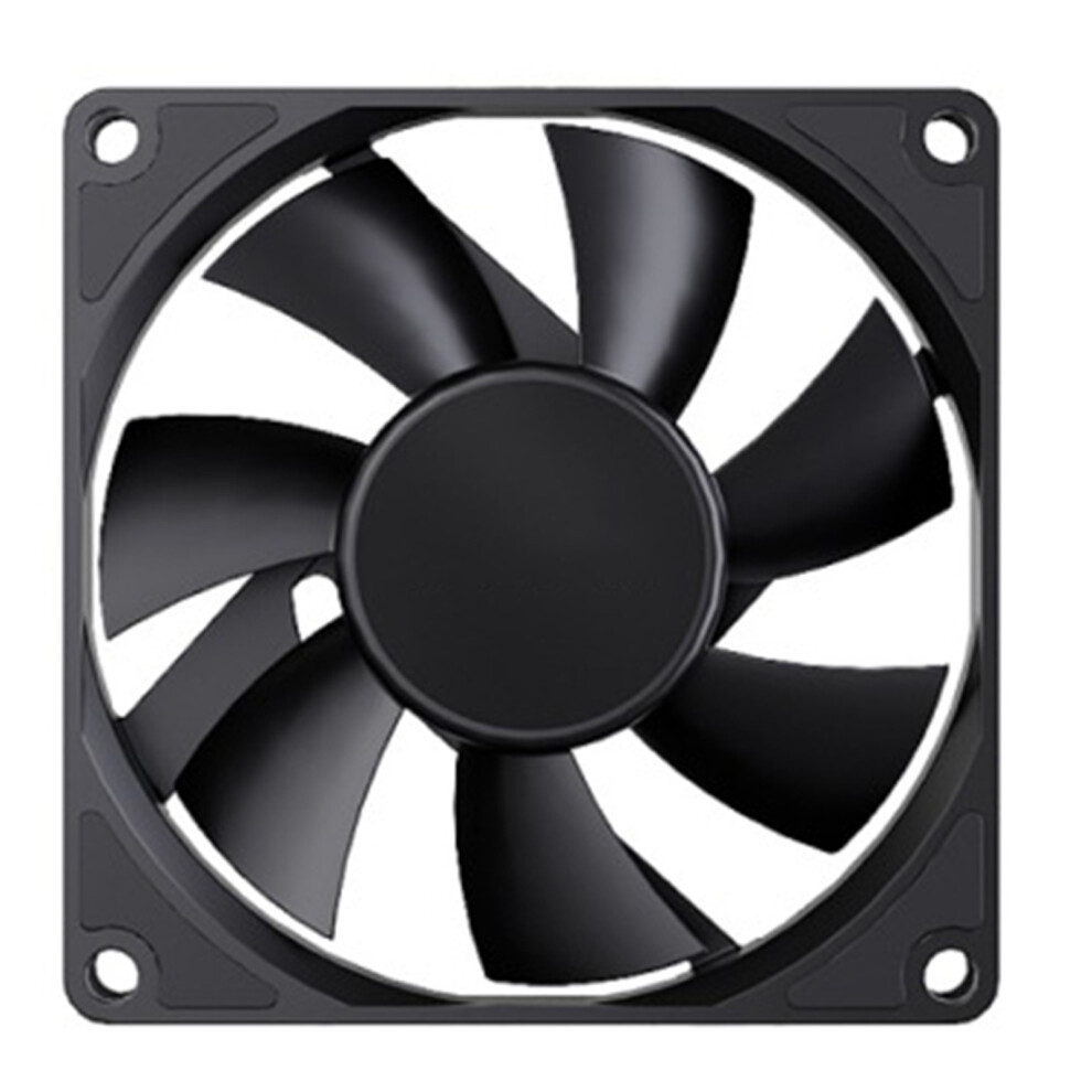 Ut8015 80Mm Cpu Fan With High Airflows, Pwm Control, And Black 7627000097392
