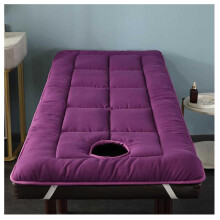 Beauty Bed Mattress 60x190cm, Foldable Soft Comfort Topper Protector for Massage Lash Bed, Purple Salon Use